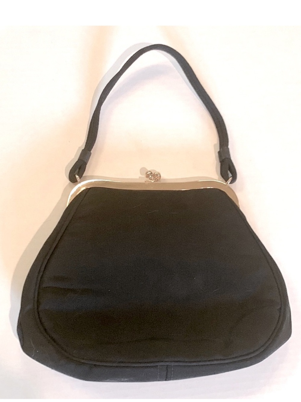 Vintage Coblentz Bag & JR USA Hand Bag Satin Gold Tone Hardware 1940’s & 50’s - Picture 13 of 17